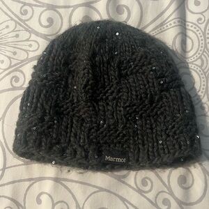 Well used Marmot sparkly beanie